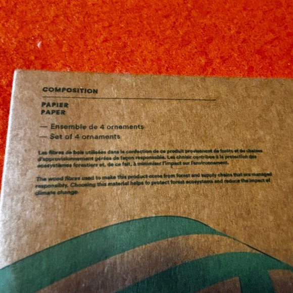 Handcrafted Artisanal golden touch 3D paper ornaments set of 4 NWT - Picture 11 of 11